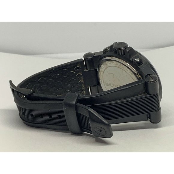 Michael Kors MK8152 Men\'s Black Silicone Analog Bl main image 8